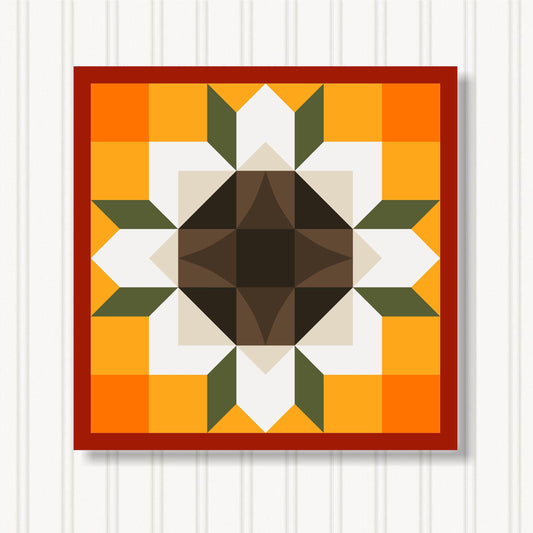 Barn Quilt Wall Art, 8 Sizes, Outdoor & Indoor Square Block, Home Decor Accent, BQ051-18