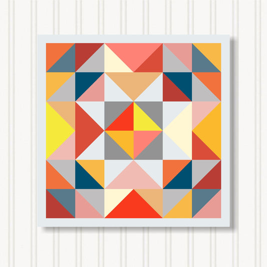 Barn Quilt Wall Art, 8 Sizes, Outdoor & Indoor Square Block, Home Decor Accent, BQ088-13