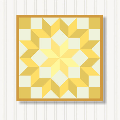 Barn Quilt Wall Art, 8 Sizes, Outdoor & Indoor Square Block, Home Decor Accent, BQ103-08