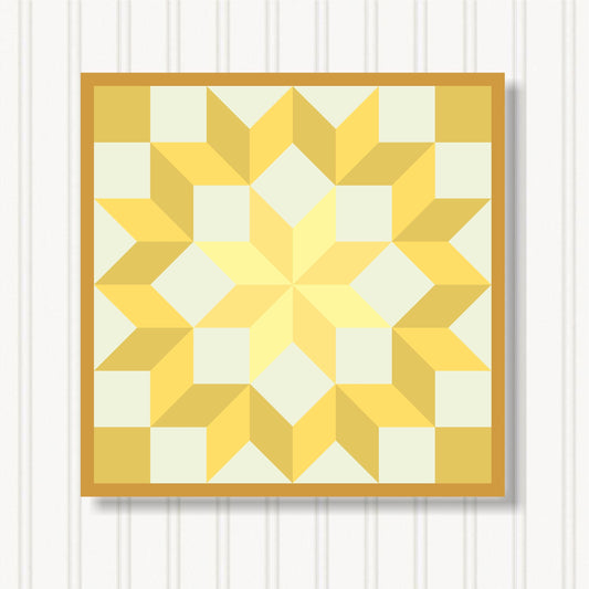 Barn Quilt Wall Art, 8 Sizes, Outdoor & Indoor Square Block, Home Decor Accent, BQ103-08