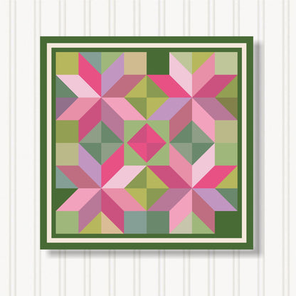 Barn Quilt Wall Art, 8 Sizes, Outdoor & Indoor Square Block, Home Decor Accent, BQ033-07