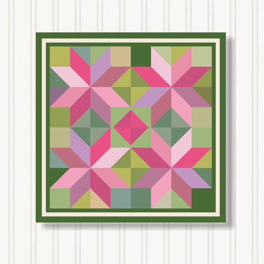 Barn Quilt Wall Art, 8 Sizes, Outdoor & Indoor Square Block, Home Decor Accent, BQ033-07