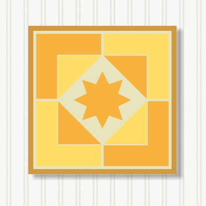 Barn Quilt Wall Art, 8 Sizes, Outdoor & Indoor Square Block, Home Decor Accent, BQ066-21