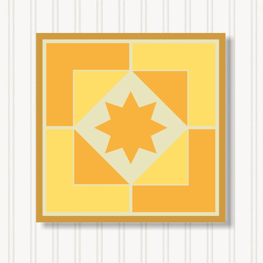 Barn Quilt Wall Art, 8 Sizes, Outdoor & Indoor Square Block, Home Decor Accent, BQ066-21