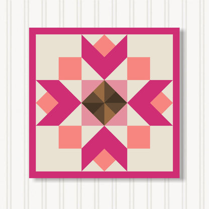 Barn Quilt Wall Art, 8 Sizes, Outdoor & Indoor Square Block, Home Decor Accent, BQ130-18