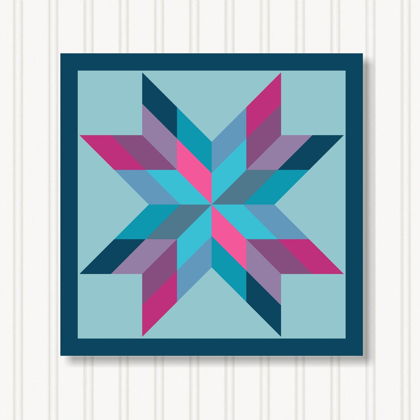 Barn Quilt Wall Art, 8 Sizes, Outdoor & Indoor Square Block, Home Decor Accent, BQ087-10