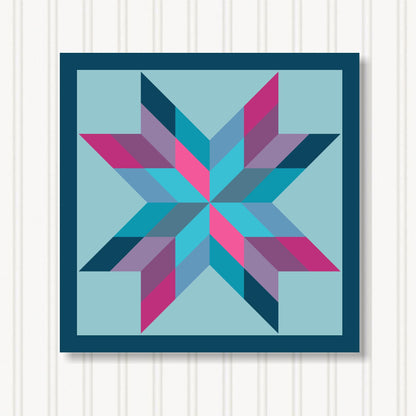 Barn Quilt Wall Art, 8 Sizes, Outdoor & Indoor Square Block, Home Decor Accent, BQ087-10