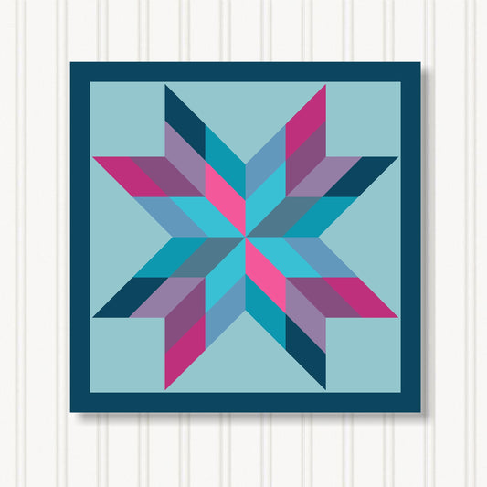 Barn Quilt Wall Art, 8 Sizes, Outdoor & Indoor Square Block, Home Decor Accent, BQ087-10