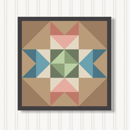 Barn Quilt Wall Art, 8 Sizes, Outdoor & Indoor Square Block, Home Decor Accent, BQ131-01