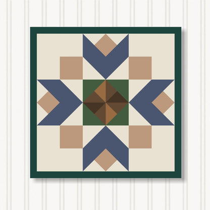 Barn Quilt Wall Art, 8 Sizes, Outdoor & Indoor Square Block, Home Decor Accent, BQ130-15