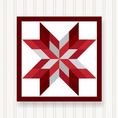 Barn Quilt Wall Art, 8 Sizes, Outdoor & Indoor Square Block, Home Decor Accent, BQ087-01
