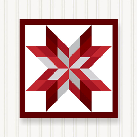 Barn Quilt Wall Art, 8 Sizes, Outdoor & Indoor Square Block, Home Decor Accent, BQ087-01