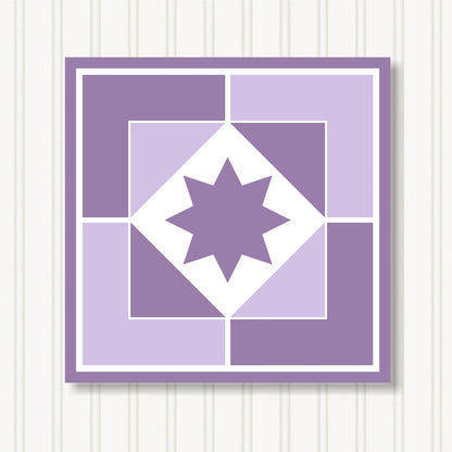 Barn Quilt Wall Art, 8 Sizes, Outdoor & Indoor Square Block, Home Decor Accent, BQ066-09