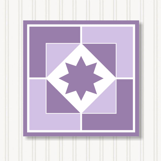 Barn Quilt Wall Art, 8 Sizes, Outdoor & Indoor Square Block, Home Decor Accent, BQ066-09