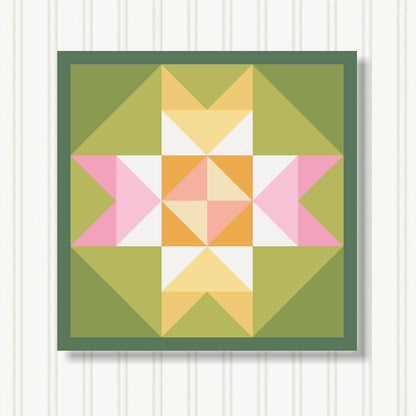Barn Quilt Wall Art, 8 Sizes, Outdoor & Indoor Square Block, Home Decor Accent, BQ131-03