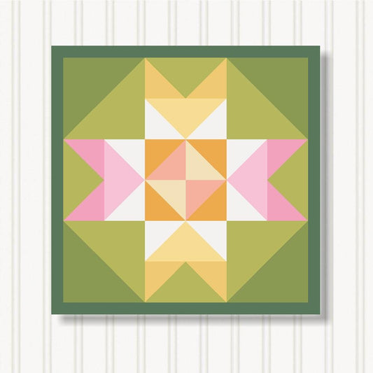 Barn Quilt Wall Art, 8 Sizes, Outdoor & Indoor Square Block, Home Decor Accent, BQ131-03