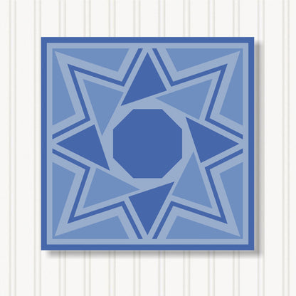 Barn Quilt Wall Art, 8 Sizes, Outdoor & Indoor Square Block, Home Decor Accent, BQ065-20