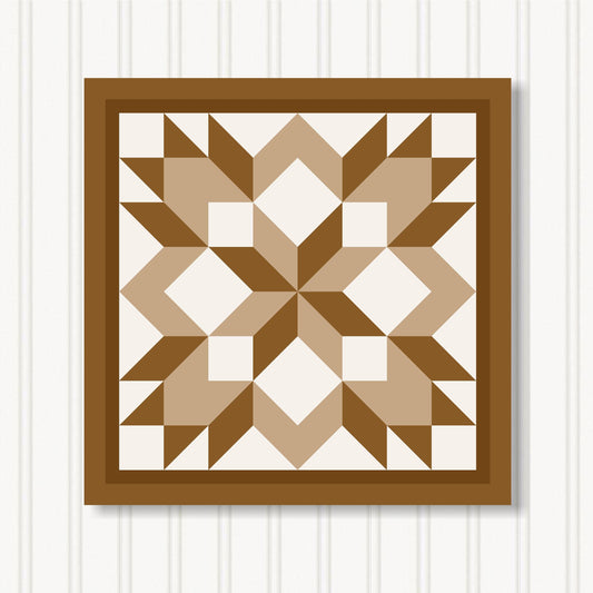 Barn Quilt Wall Art, 8 Sizes, Outdoor & Indoor Square Block, Home Decor Accent, BQ122-20