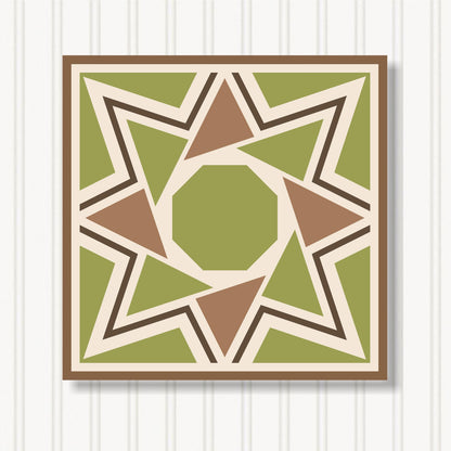 Barn Quilt Wall Art, 8 Sizes, Outdoor & Indoor Square Block, Home Decor Accent, BQ065-18