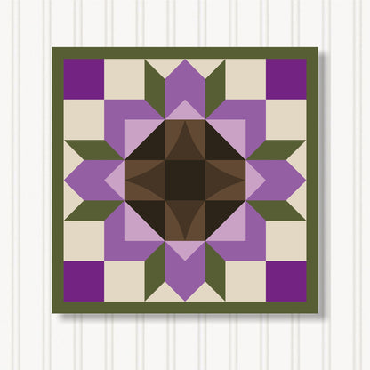 Barn Quilt Wall Art, 8 Sizes, Outdoor & Indoor Square Block, Home Decor Accent, BQ051-04