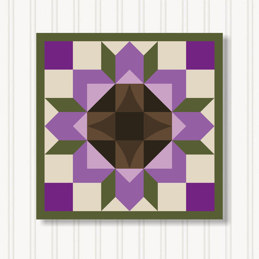 Barn Quilt Wall Art, 8 Sizes, Outdoor & Indoor Square Block, Home Decor Accent, BQ051-04
