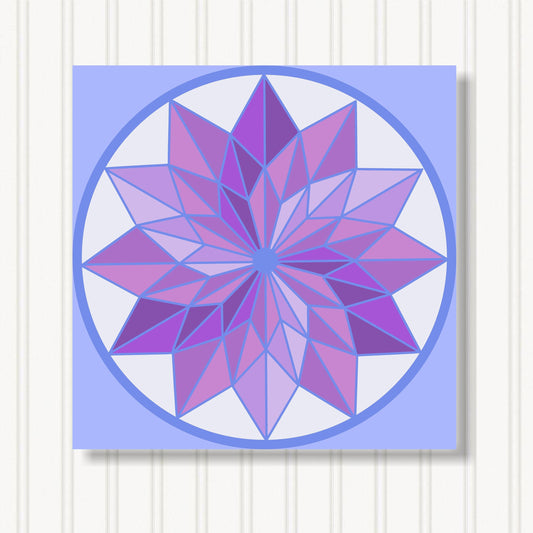 Barn Quilt Wall Art, 8 Sizes, Outdoor & Indoor Square Block, Home Decor Accent, BQ058-07