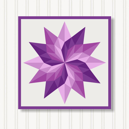 Barn Quilt Wall Art, 8 Sizes, Outdoor & Indoor Square Block, Home Decor Accent, BQ072-18