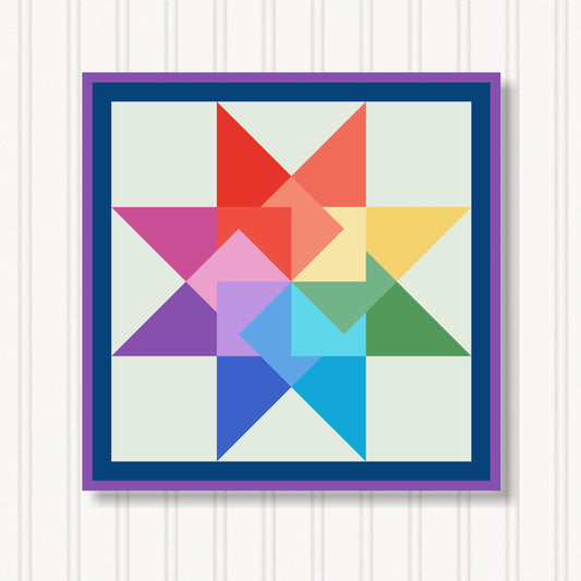 Barn Quilt Wall Art, 8 Sizes, Outdoor & Indoor Square Block, Home Decor Accent, BQ079-09