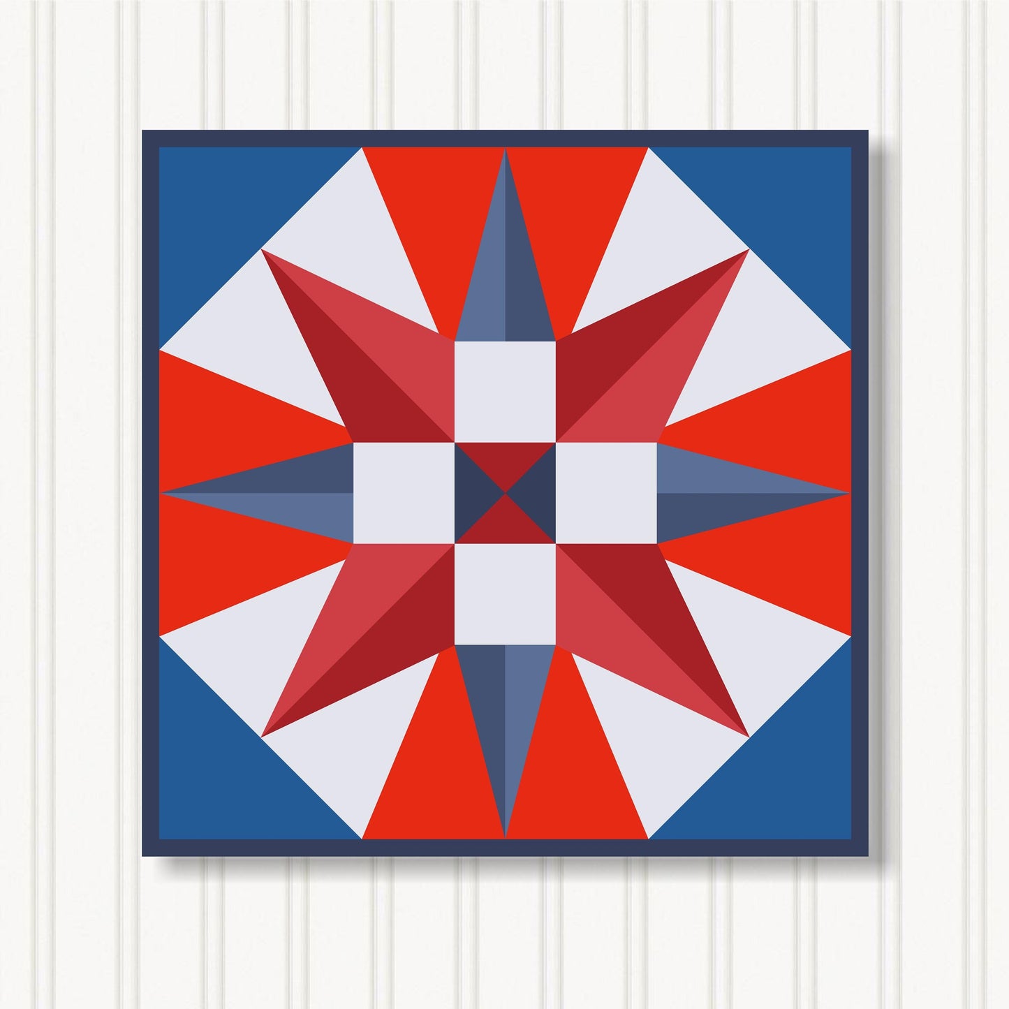 Barn Quilt Wall Art, 8 Sizes, Outdoor & Indoor Square Block, Home Decor Accent, BQ056-09