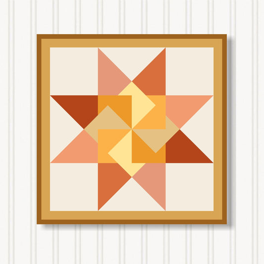 Barn Quilt Wall Art, 8 Sizes, Outdoor & Indoor Square Block, Home Decor Accent, BQ079-07