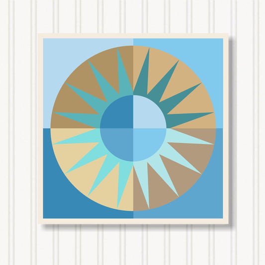 Barn Quilt Wall Art, 8 Sizes, Outdoor & Indoor Square Block, Home Decor Accent, BQ002-10