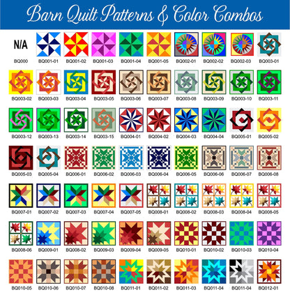 Barn Quilt Address Number / Sign - Premium Quality (No Wood) - Choose any of our patterns - Beautiful and Maintenance-Free