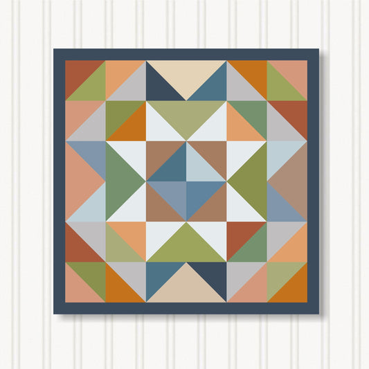 Barn Quilt Wall Art, 8 Sizes, Outdoor & Indoor Square Block, Home Decor Accent, BQ088-11