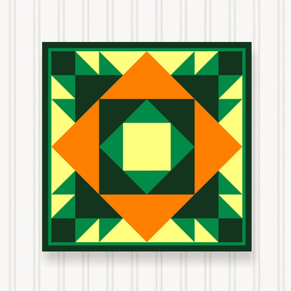 Barn Quilt Wall Art, 8 Sizes, Outdoor & Indoor Square Block, Home Decor Accent, BQ129-03