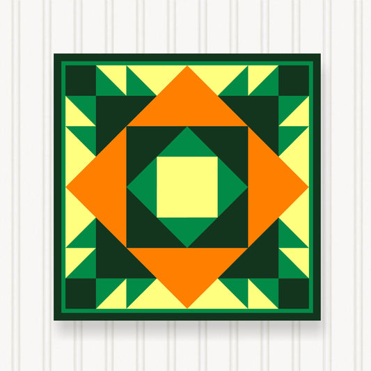 Barn Quilt Wall Art, 8 Sizes, Outdoor & Indoor Square Block, Home Decor Accent, BQ129-03