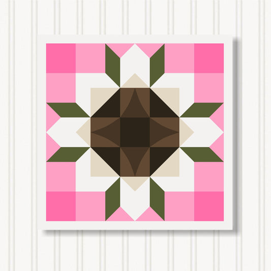 Barn Quilt Wall Art, 8 Sizes, Outdoor & Indoor Square Block, Home Decor Accent, BQ051-17