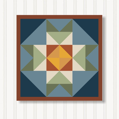Barn Quilt Wall Art, 8 Sizes, Outdoor & Indoor Square Block, Home Decor Accent, BQ131-16