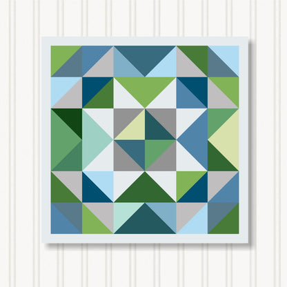 Barn Quilt Wall Art, 8 Sizes, Outdoor & Indoor Square Block, Home Decor Accent, BQ088-09