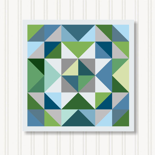 Barn Quilt Wall Art, 8 Sizes, Outdoor & Indoor Square Block, Home Decor Accent, BQ088-09