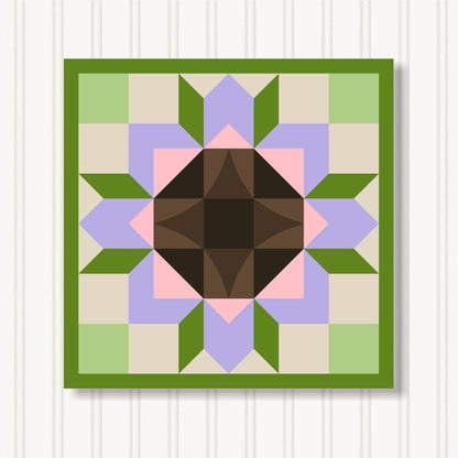 Barn Quilt Wall Art, 8 Sizes, Outdoor & Indoor Square Block, Home Decor Accent, BQ051-24