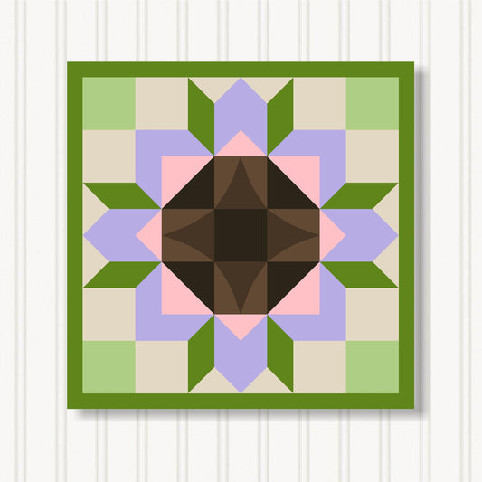Barn Quilt Wall Art, 8 Sizes, Outdoor & Indoor Square Block, Home Decor Accent, BQ051-24
