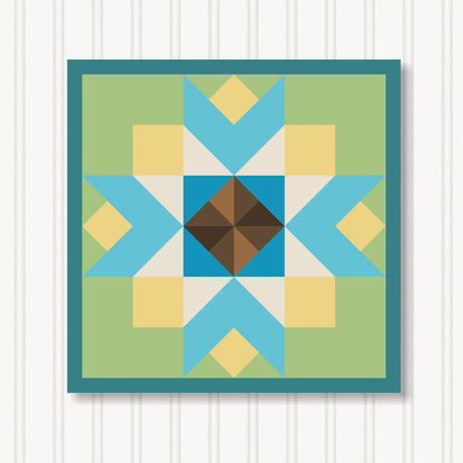 Barn Quilt Wall Art, 8 Sizes, Outdoor & Indoor Square Block, Home Decor Accent, BQ130-05