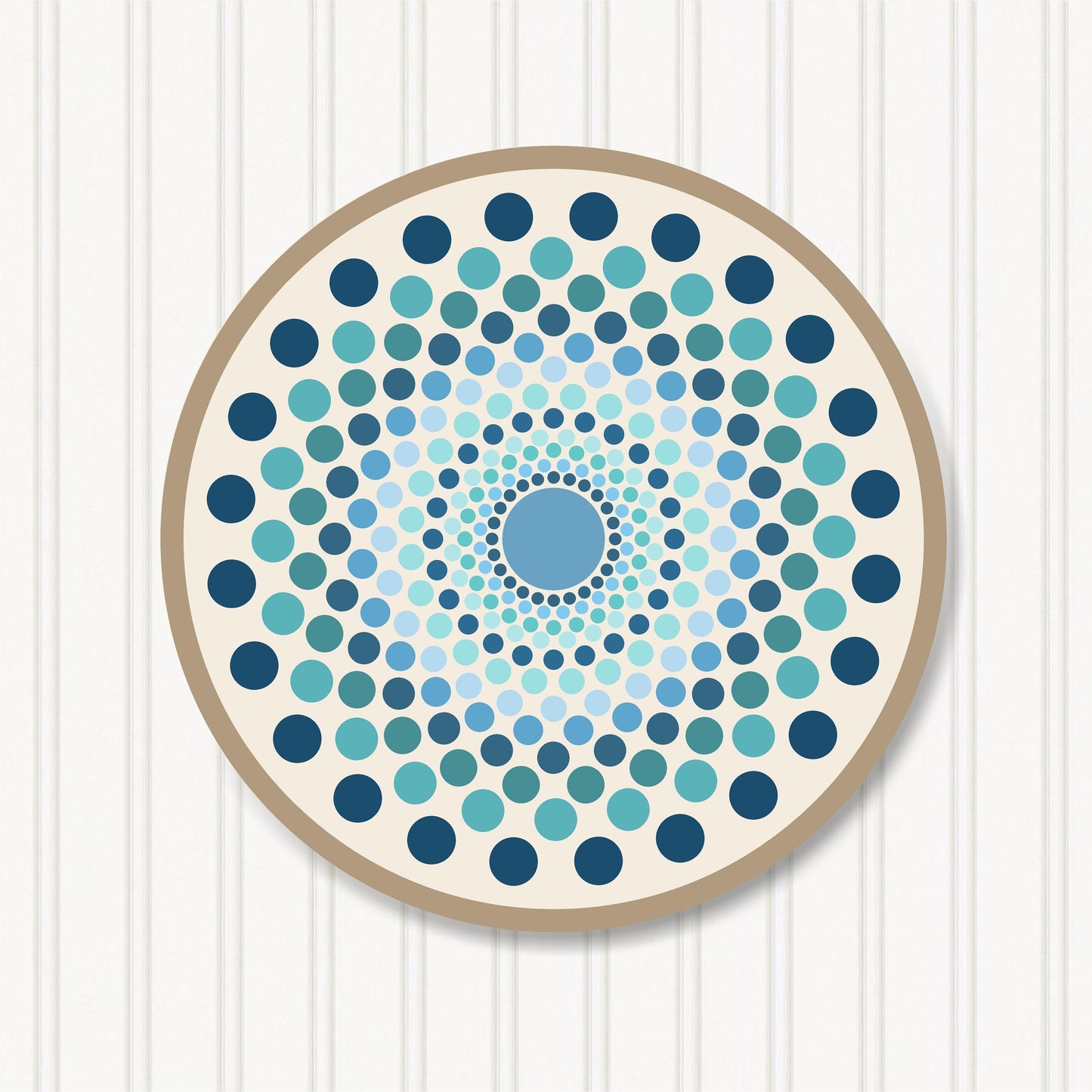 Round Barn Quilt, 6 Sizes, Beautiful Outdoor Wall Art Decor, BQR132-01