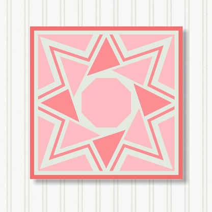 Barn Quilt Wall Art, 8 Sizes, Outdoor & Indoor Square Block, Home Decor Accent, BQ065-11