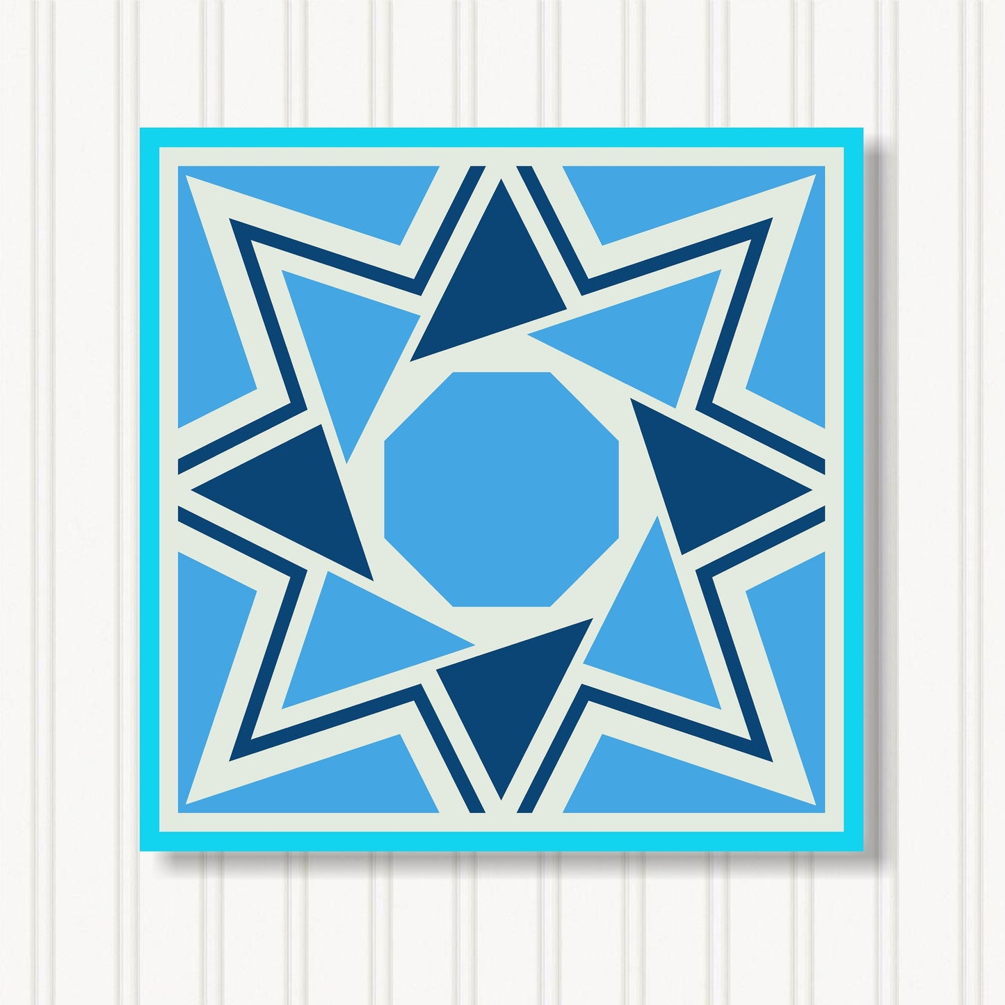 Barn Quilt Wall Art, 8 Sizes, Outdoor & Indoor Square Block, Home Decor Accent, BQ065-10