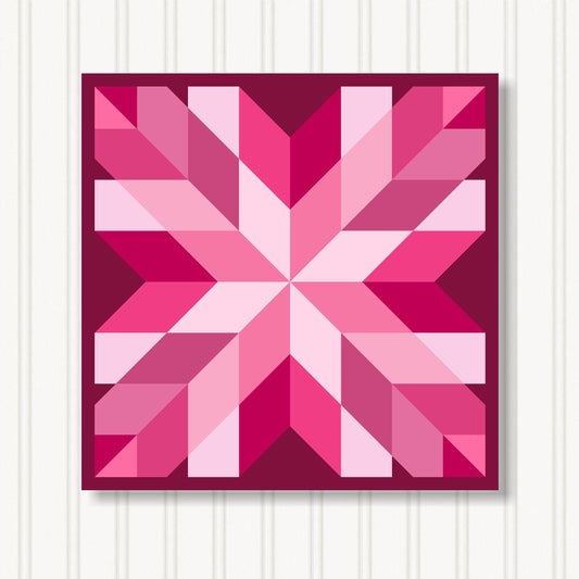 Barn Quilt Wall Art, 8 Sizes, Outdoor & Indoor Square Block, Home Decor Accent, BQ110-24