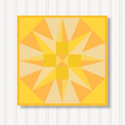 Barn Quilt Wall Art, 8 Sizes, Outdoor & Indoor Square Block, Home Decor Accent, BQ056-16