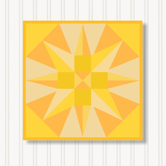 Barn Quilt Wall Art, 8 Sizes, Outdoor & Indoor Square Block, Home Decor Accent, BQ056-16
