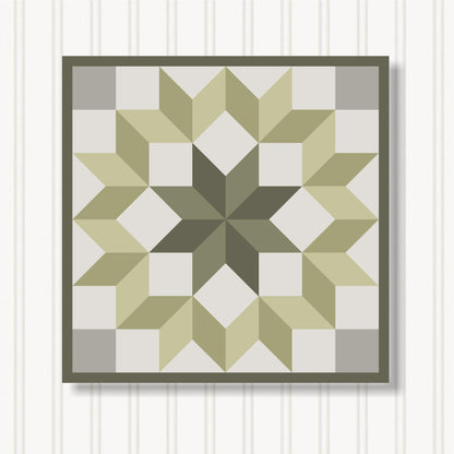 Barn Quilt Wall Art, 8 Sizes, Outdoor & Indoor Square Block, Home Decor Accent, BQ103-09