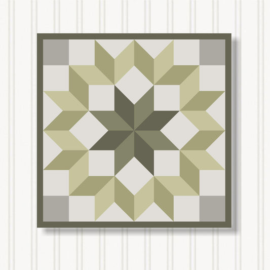 Barn Quilt Wall Art, 8 Sizes, Outdoor & Indoor Square Block, Home Decor Accent, BQ103-09